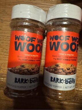 Bark Box Lot of 2 BARK belly Beef Kibble Topper Dog Food Topper NEW